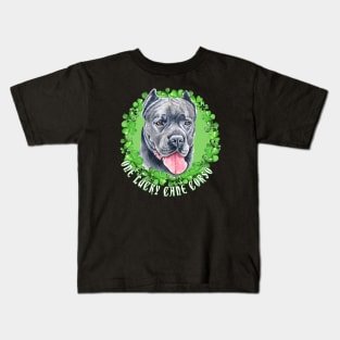 One Lucky Cane Corso Funny St. Patrick Dog Kids T-Shirt